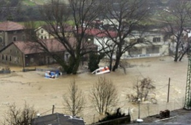 Бедствено положение в Страната на баските заради наводненията