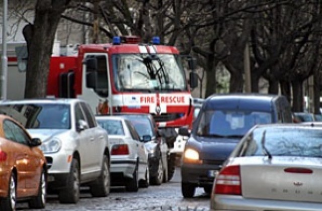 Пожар горя в кооперация в столицата