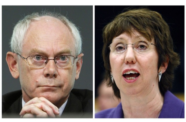 ЕС избра Ван Ромпуй за президент, а Катрин Аштън за външен министър