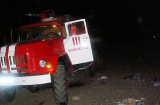 Пожар горя в блок в „Младост