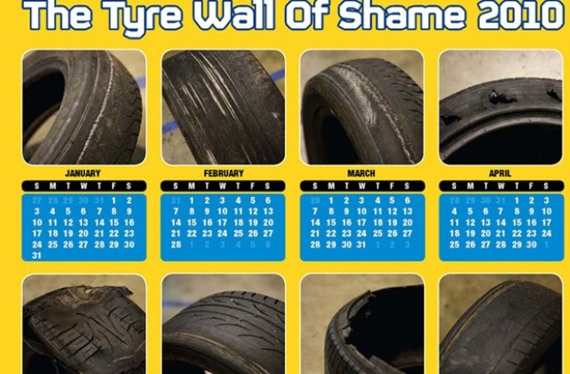 Kwik-Fit пусна гумен календар на срама