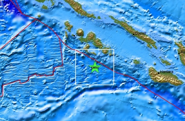Силен трус разлюля Соломоновите острови