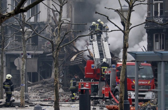 Рухнаха две жилищни сгради в Лиеж, десетки ранени