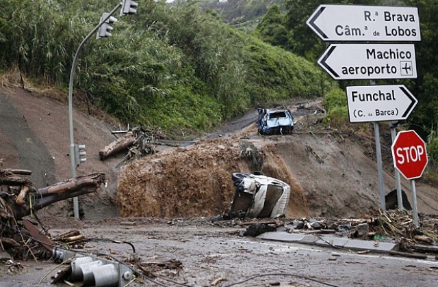 Бедствие на остров Мадейра, лошото време взе 38 жертви
