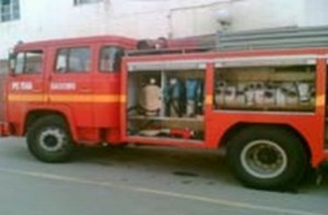 Горя автомобил в Хасково