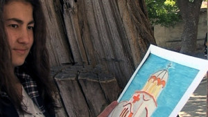 Деца рисуваха забележителностите на Харманли