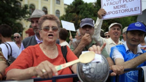 Румънците протестират срещу намаляването на заплатите