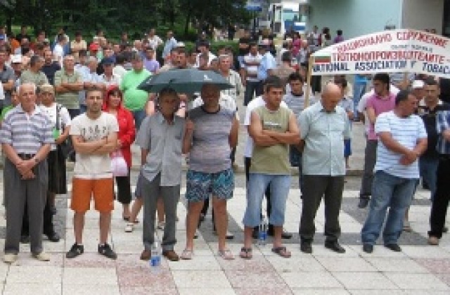 Производители на тютюн протестират в Дулово и Първомай