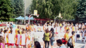 Центъра на Монтана стана баскетболно игрище за ден