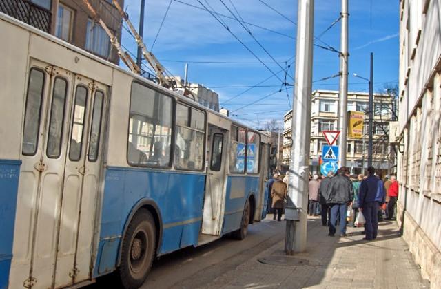 Промяна в маршрута на тролейбусите