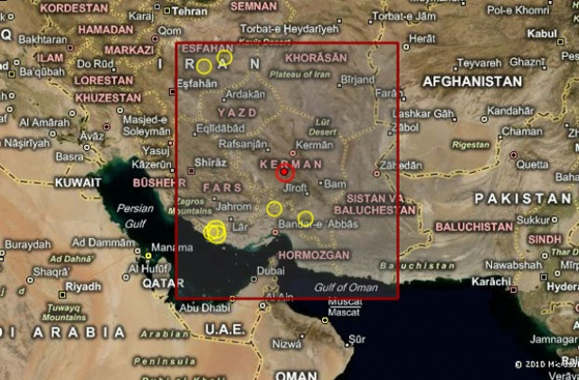 Втори силен трус разлюля Иран за по-малко от денонощие