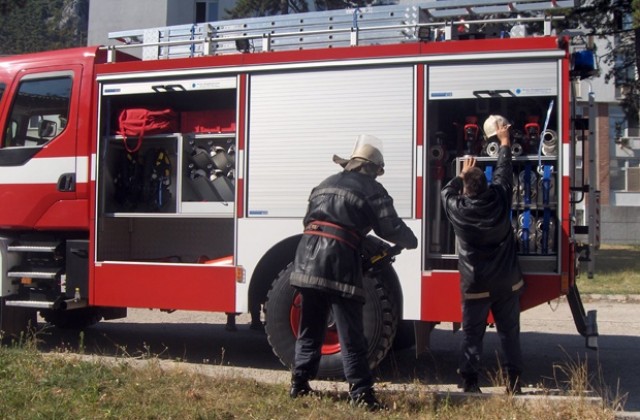 Пожар в защитена територия гасиха във Враца