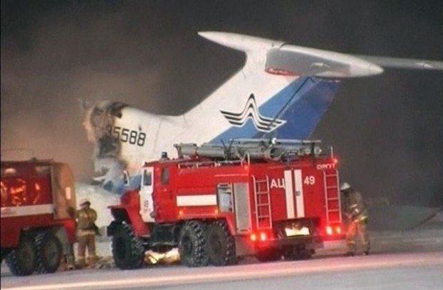 Пожарът на самолета Ту-154 в Сургут не е тръгнал от двигателите