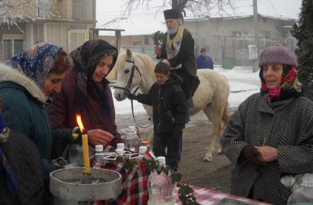 Конски снегорин измайсториха в кв. Кулата