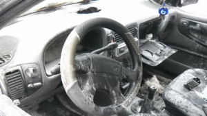 Автомобил се запали на паркинг в центъра на Велико Търново