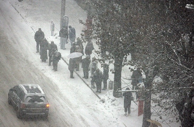 Минус 14 ° в Г. Оряховица, във В. Търново - минус 10 °