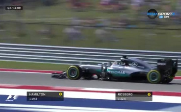 Люис Хамилтън ще стартира първи в Гран при на САЩ