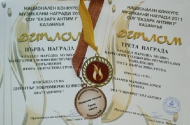 Възпитаници на Габровче с медали от национален конкурс