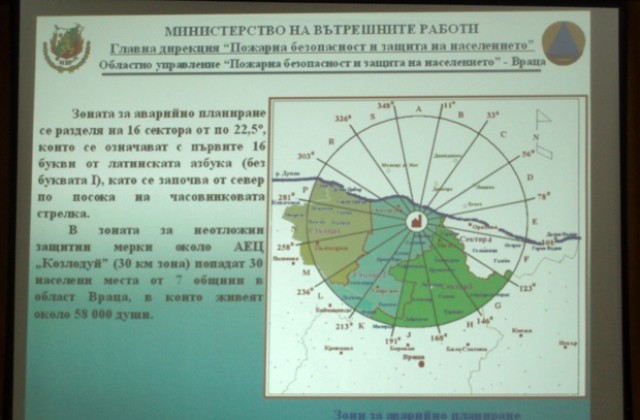 Представиха външен авариен план на АЕЦ Козлодуй