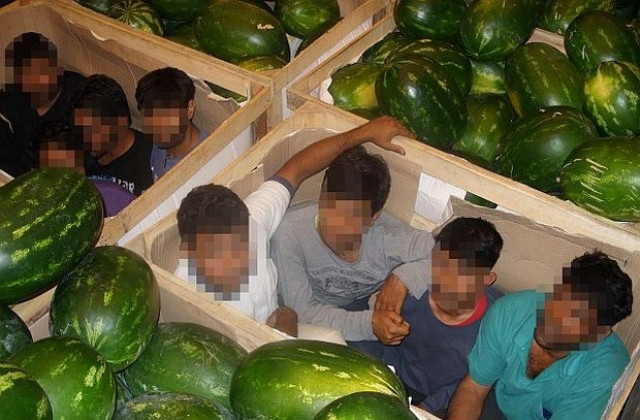 Откриха афганистанци в камион с дини