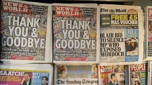 Краят на една история вк News of the world излезе