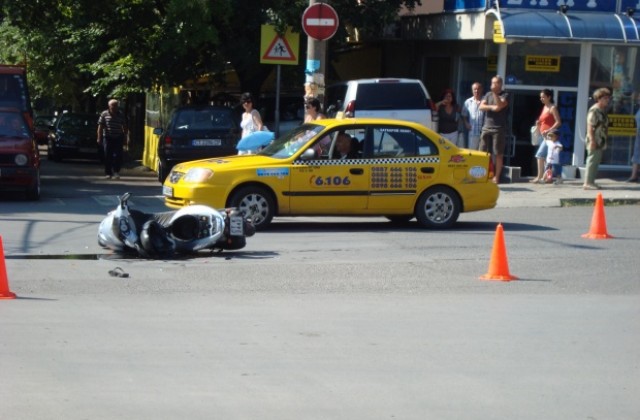 Моторист пострада при катастрофа
