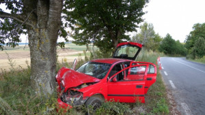 Опел се заби в дърво двама пострадаха