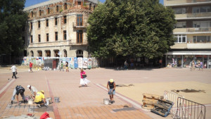 Ремонтът на центъра на Добрич върви в график