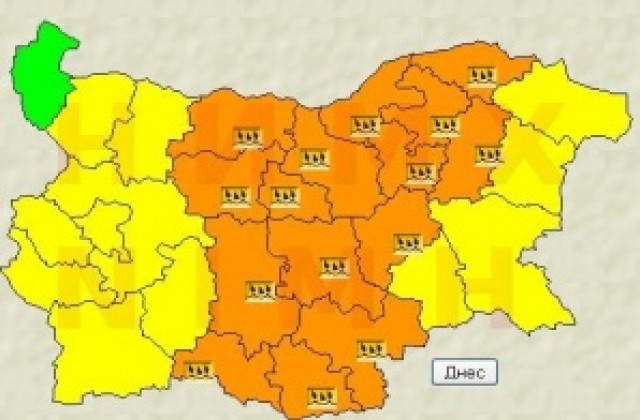 Жълт код за Варненско, очакват се гръмотевични бури