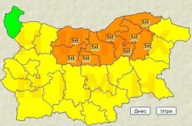 Жълт код за Добричко на 10 август, очакват се гръмотевични бури