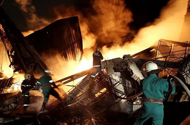 Пожар горя в Западна промишлена зона