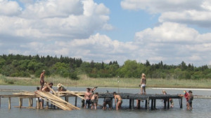 На бригада в Атанасовското езеро