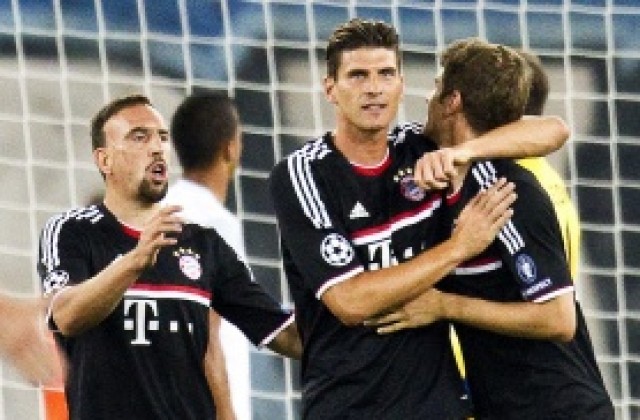 ВИДЕО: Байерн в групите, макар да вкара само 1 на Цюрих