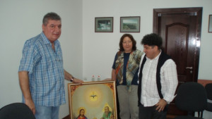 Греди Асса и негови студенти на пленер в Силистра