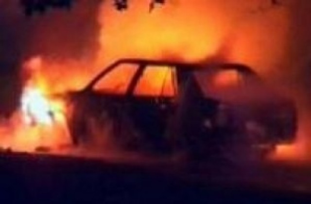 Запалиха Опел в к-с Братя Миладинови