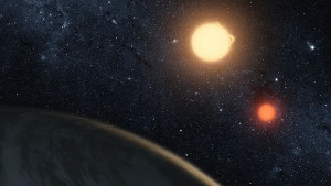 Откриха планета с две слънца