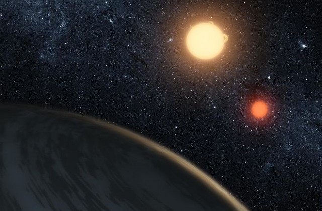 Откриха планета с две слънца