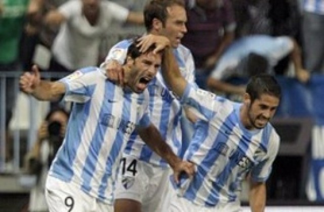 ВИДЕО: Зверска задна ножица в 92-ата минута изстреля Малага на върха в Испания