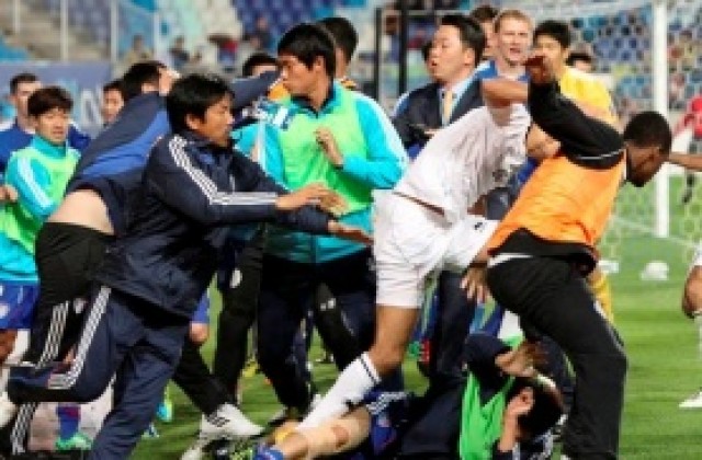 Наказания след масовия бой в Шампионската лига на Азия