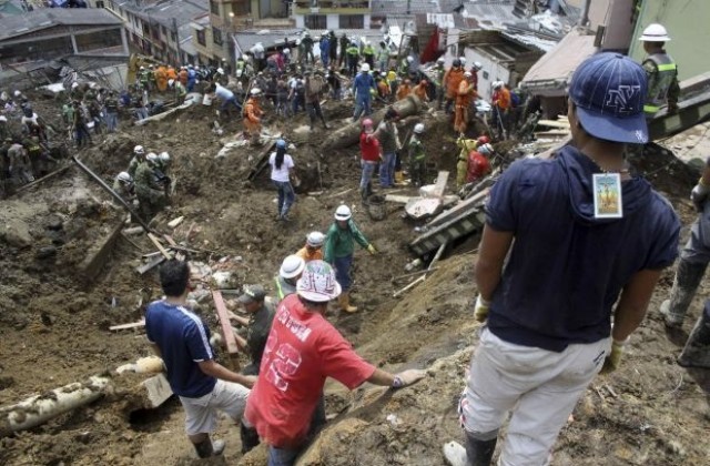Свлачище в Колумбия взе над 35 жертви
