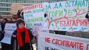 Еколози излязоха на протест срещу промени в Закона за горите