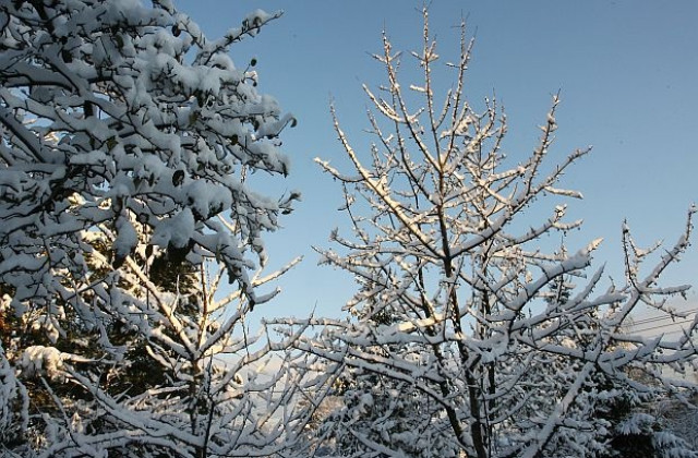 Слънчево, със слаб сняг