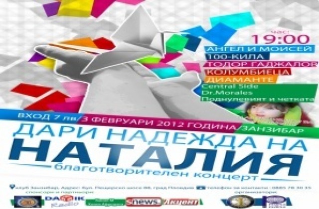 Плеяда звезди пеят в помощ на малката Наталия