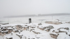 90 на сто е ледоходът край Силистра