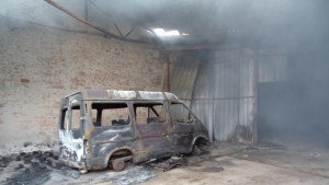 Запалиха сграда на Рашкови в Катуница