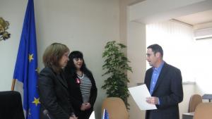 Галина Стоянова се срещна с Андрю Коен от Департамента на