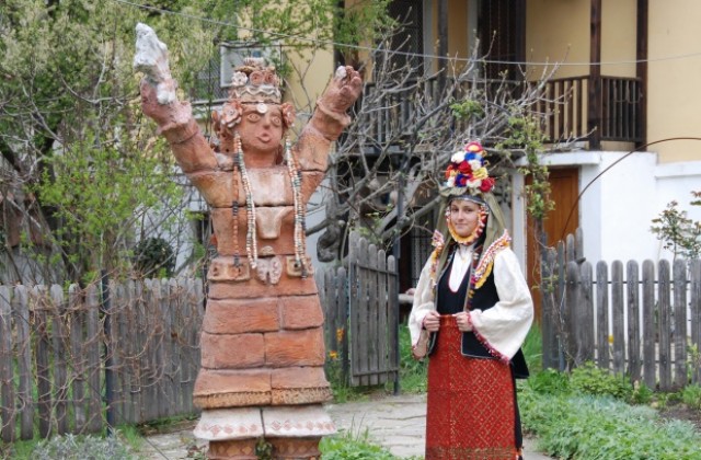 Лазарски китки в ентографския музей