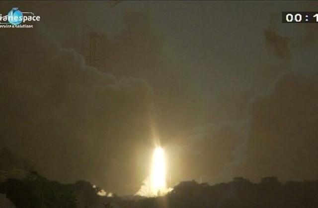 Ариана 5 изведе в орбита два азиатски спътника