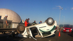 Челна катастрофа на Околовръстното до разклона за Симеоново