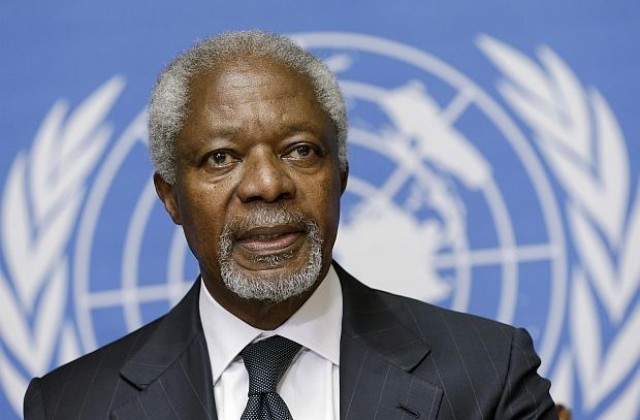 Кофи Анан подаде оставка като посланик на ООН за Сирия